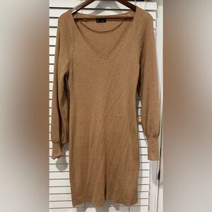 GAP Women's Camel V-Neck Dress